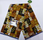 Yellow/Brown Bologan Print Fabric