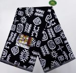 Black & White Bogolan Print Fabric