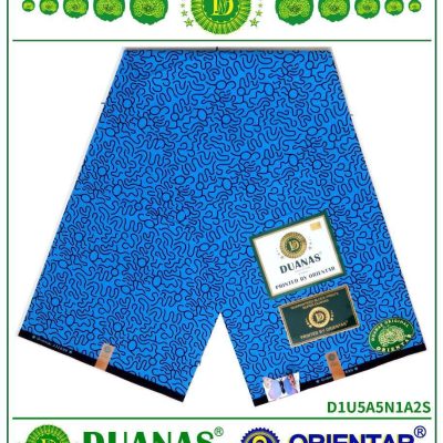 Blue and Black Ankara Print