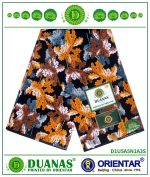 Golden Leafy African Fabric