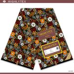 Brown Floral African Fabric