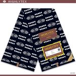 Navy Blue and White Tribal African Fabric