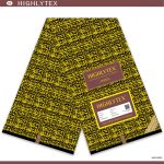 Yellow and Black Ankara Fabric