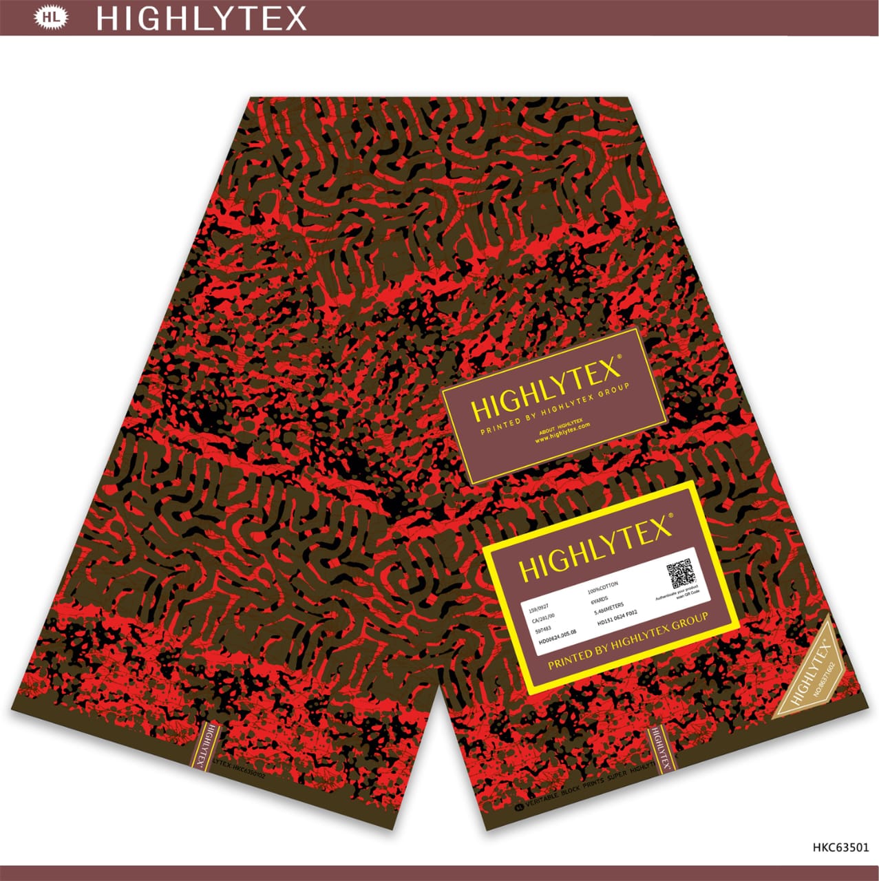 Green Orange Prints Ankara Fabric