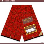 Orange Dotted Green Prints Ankara Fabric