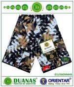 Beige White and Black Kitenge