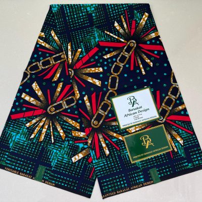 Green and Brown Ankara Print