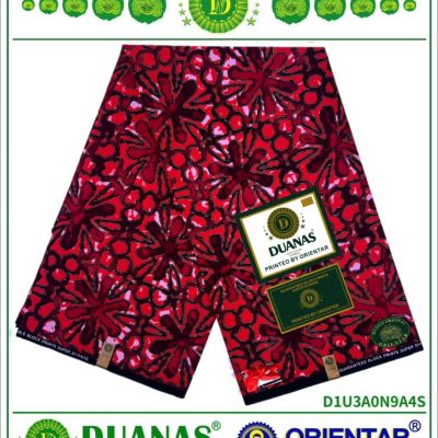 Floral Red Ankara Print