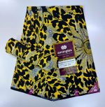 Yellow Black Patches Ankara Fabric