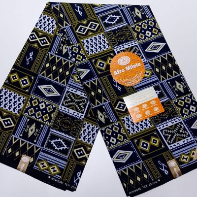 Blue Green Tribal Kitenge