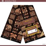 Dark Brown Prints Kitenge