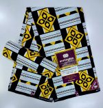 Yellow Black Tribal Kitenge