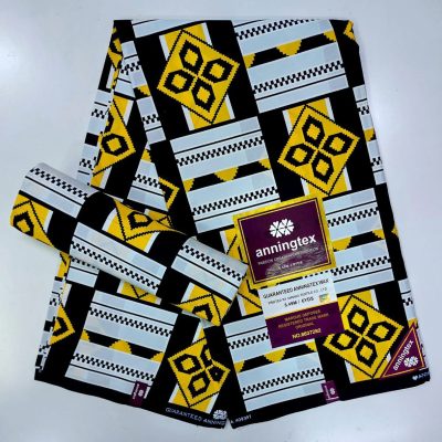 Yellow Black Tribal Kitenge