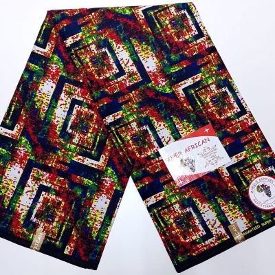 Multi-coloured Splash Super African Kitenge