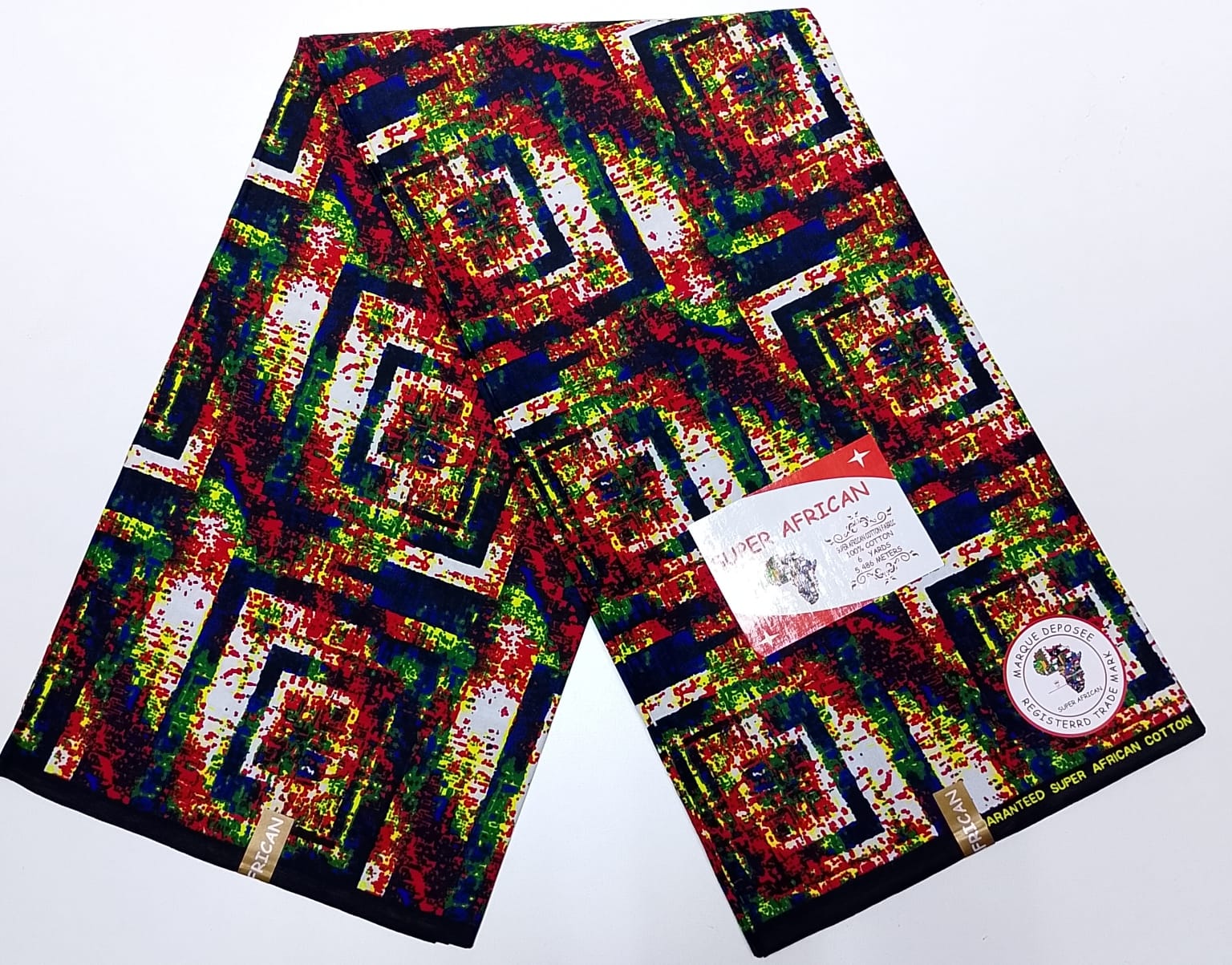 Multi-coloured Splash Super African Kitenge