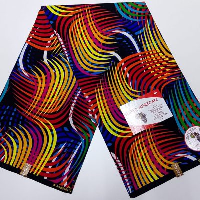 Multi-coloured Lines Kitenge