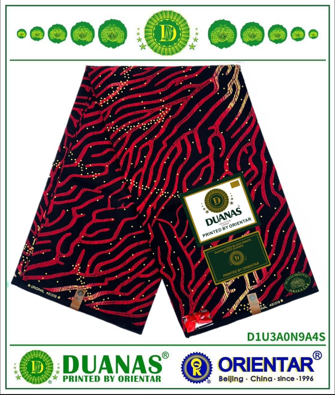 Red Fire and Black Kitenge