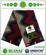 Red ,Beige and Black Kitenge