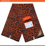 Orange Black Avogan Kitenge