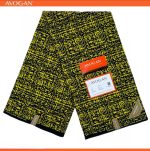 Yellow Black Avogan Kitenge