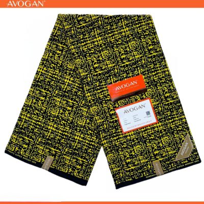 Yellow Black Avogan Kitenge