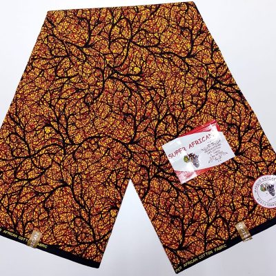 Orange Fire and Black Kitenge