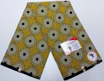 Yellow White Circles Kitenge