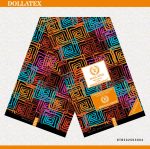 Orange Pink and Blue Kitenge