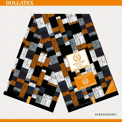 Brown Black White and Grey  Kitenge