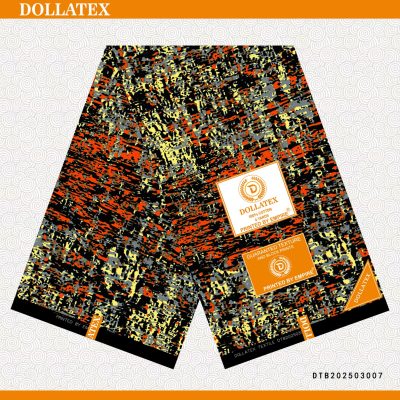 Cream and Orange Kitenge