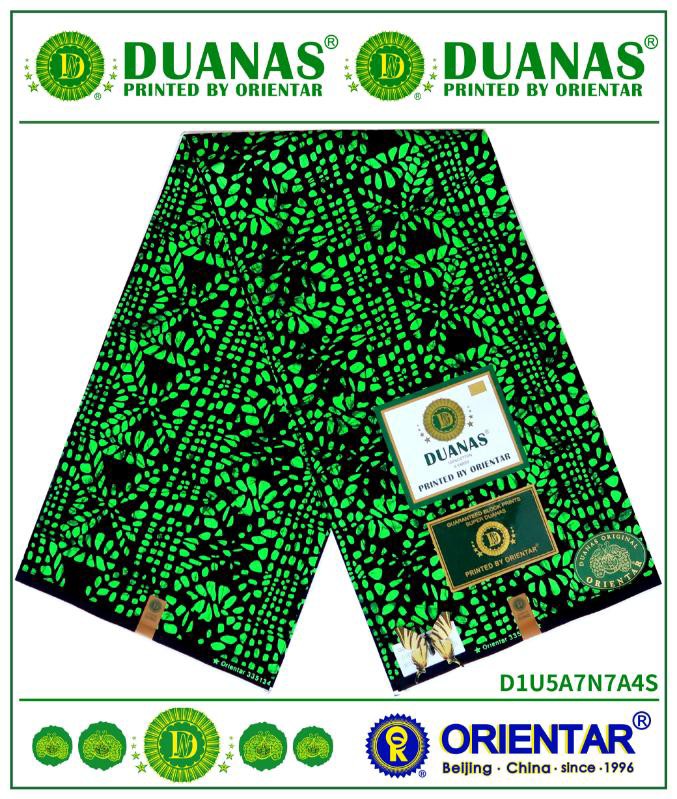 Green and Black Duanas Kitenge