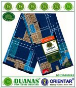 Blue shade and Gold Kitenge