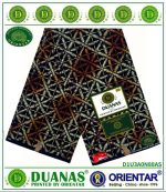 Cream and Brown patch Kitenge