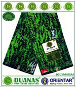 Green Black Leafy Kitenge