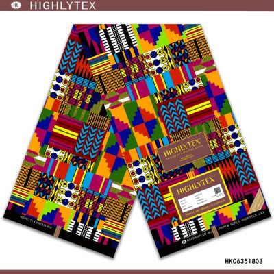 Multi-coloured Kente Kitenge