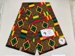 Green Yellow Kente Fabric