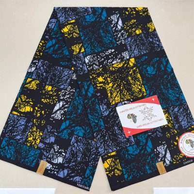 Blue and Yellow Patch Kitenge