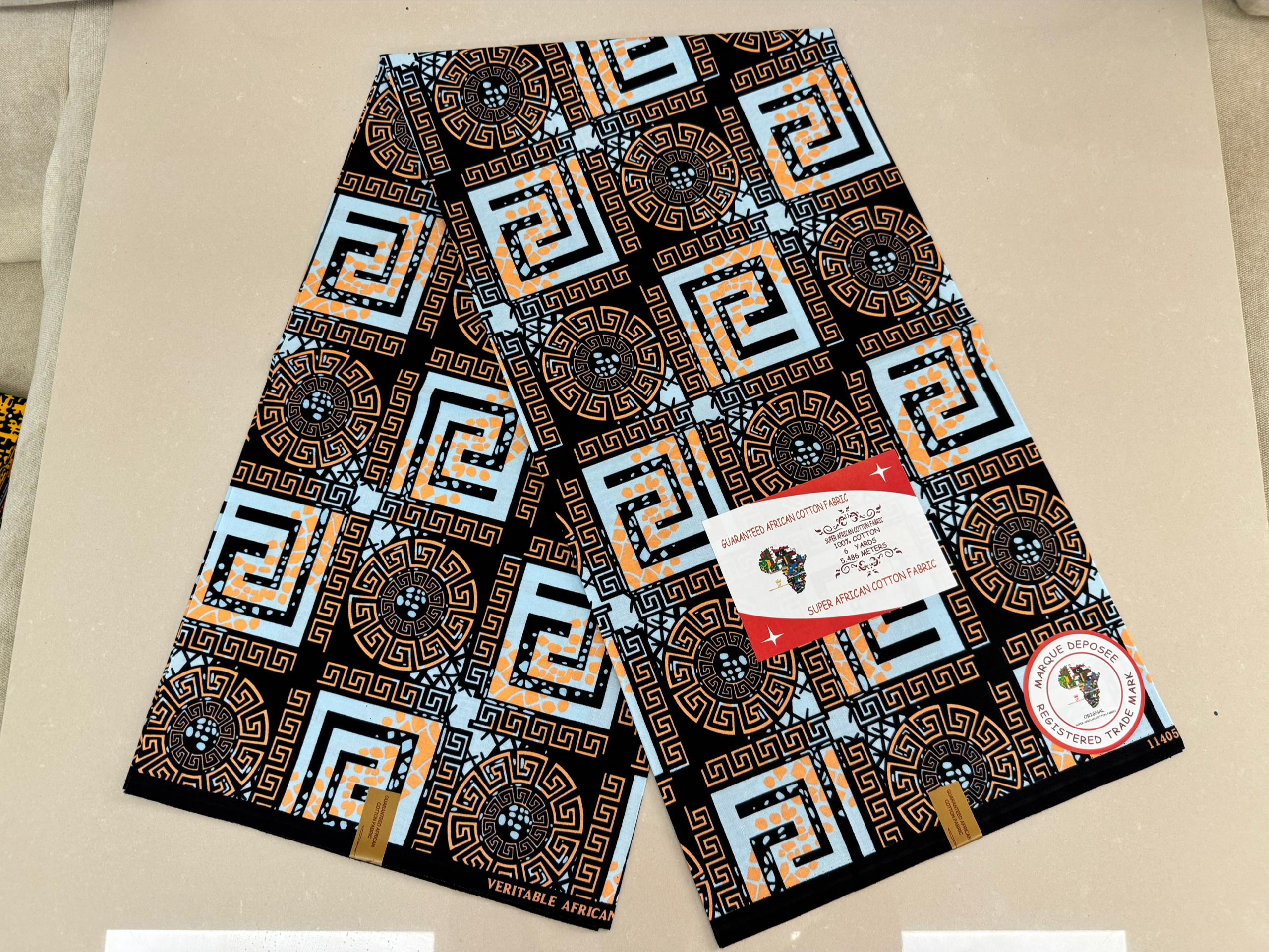 Gold Brown Versace Kitenge