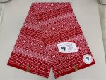 Red and White Tribal Kitenge
