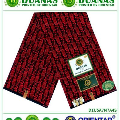 Red and Black Duanas Kitenge